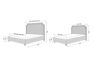 Кровать АСТОРИЯ (дизайн 2)