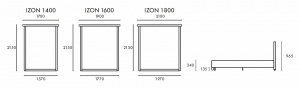 Комплект кровати IZON